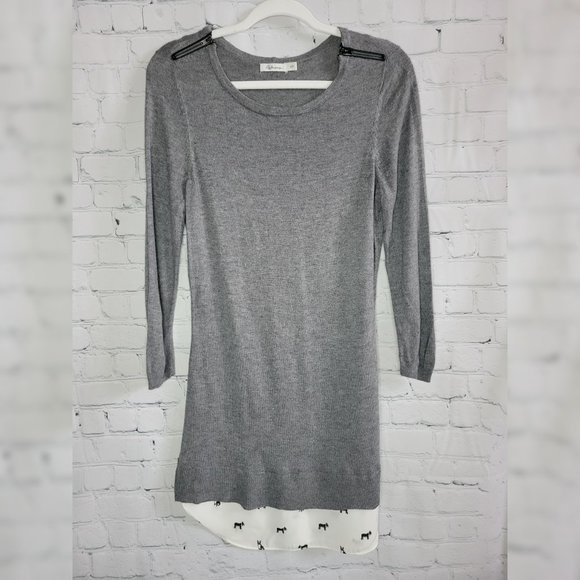 Cute Reitmans sweater dress with dog pattern - Picture 2 of 7